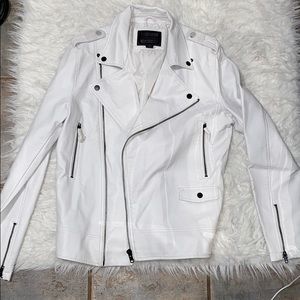 White leather jacket